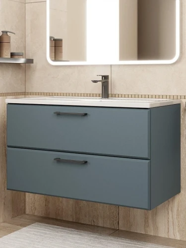 Тумба под раковину Uperwood Foster New 90 TFosterNEW90g подвесная цвет Серый графит