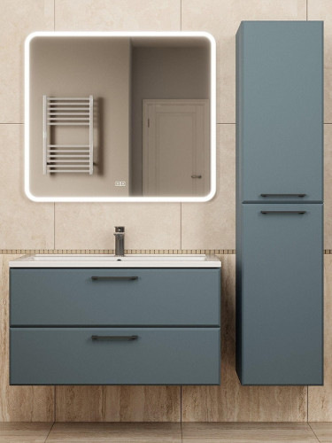 Тумба под раковину Uperwood Foster New 90 TFosterNEW90g подвесная цвет Серый графит