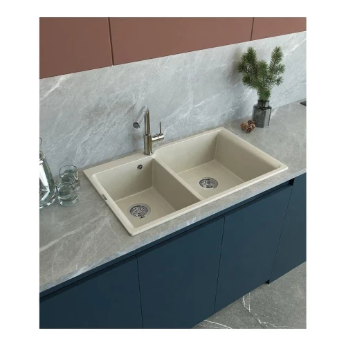 Кухонная мойка Rivelato Axel X-90D beige scuro цвет Темно-бежевый