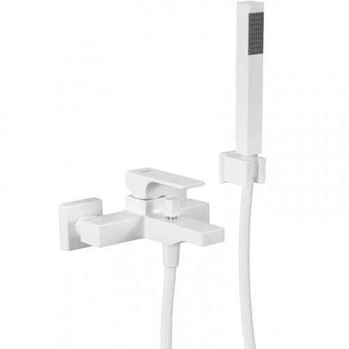 Смеситель для ванны Remer Absolute AU02BO Белый матовый латунь на стену