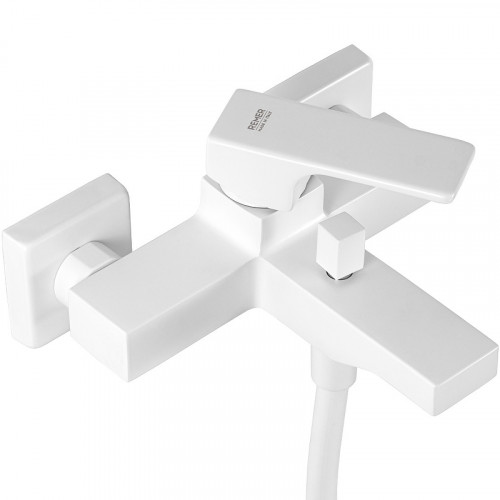 Смеситель для ванны Remer Absolute AU02BO Белый матовый латунь на стену