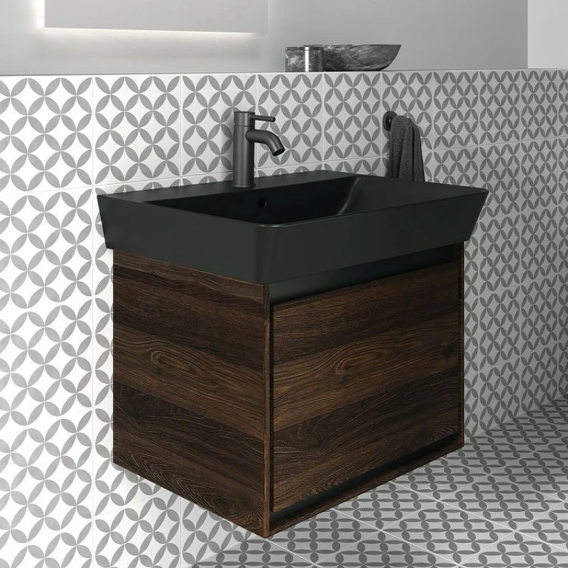 Смеситель для раковины Ideal Standard Ceraline BC193XG Черный шелк латунь на столешницу