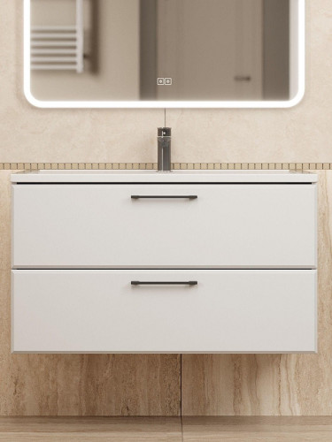 Тумба под раковину Uperwood Foster New 90 TFosterNEW90w подвесная цвет Белый матовый