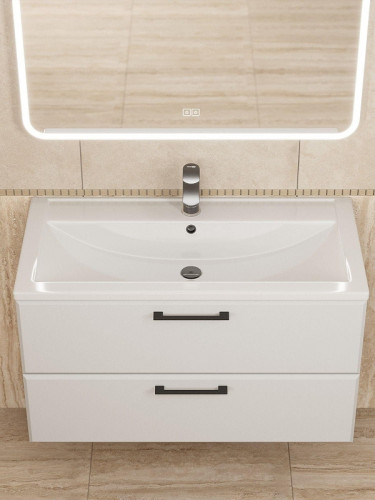 Тумба под раковину Uperwood Foster New 90 TFosterNEW90w подвесная цвет Белый матовый