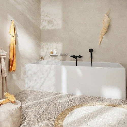 Смеситель для ванны Hansgrohe Tecturis S 73422670 цвет Черный матовый