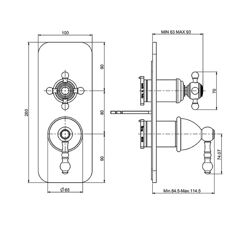Смеситель для душа Fima Carlo Frattini Elizabeth F5089X6OR цвет Золото