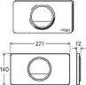 Кнопка смыва для инсталляции Viega Visign for Style 654504 цвет Хром
