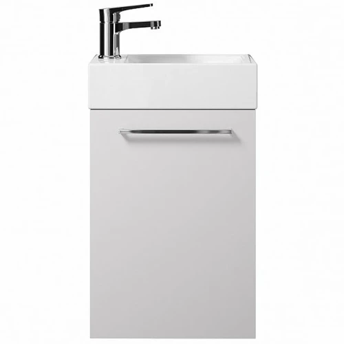 Тумба под раковину Creto Pollino 37 15-1418-1419W подвесная White МДФ / ЛДСП