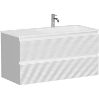 Тумба под раковину Sancos Folk 100 R FL100RW подвесная Bianco МДФ / ЛДСП