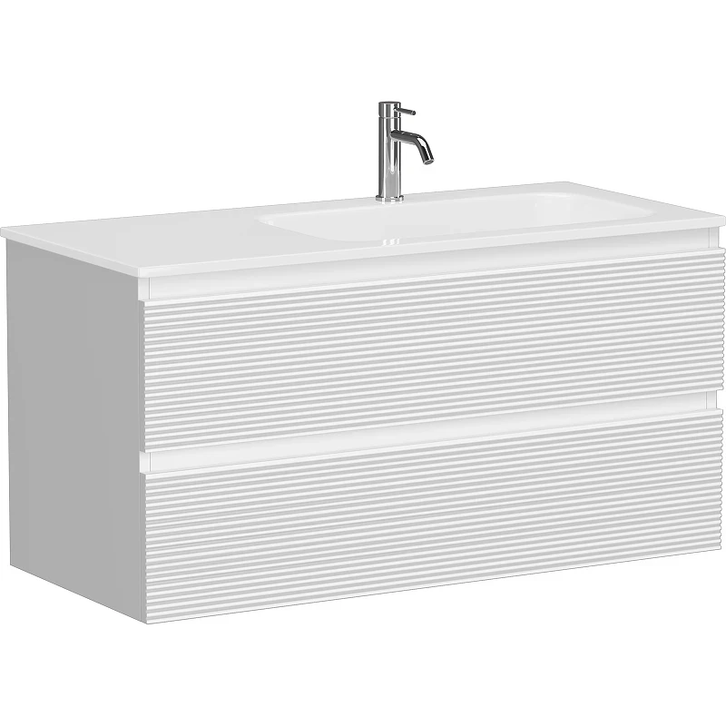 Тумба под раковину Sancos Folk 100 R FL100RW подвесная Bianco МДФ / ЛДСП