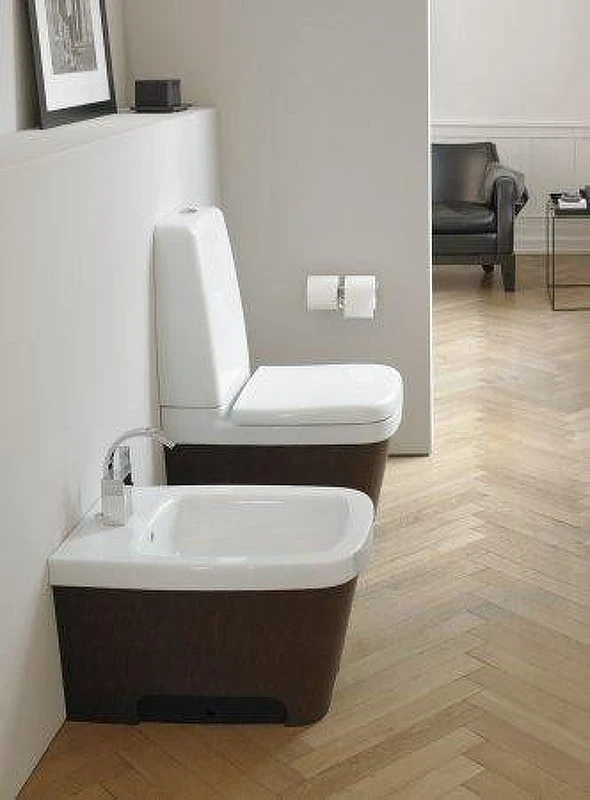 Биде Duravit Esplanade 2262100000 цвет Дуб мореный, Белый