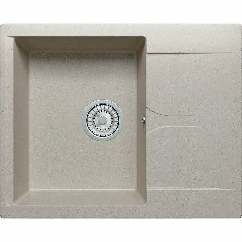 Кухонная мойка Polygran Gals-620 №14 444508 Серая искусственный камень (литьевой мрамор) встраиваемый