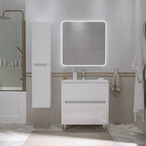 Тумба под раковину Grossman Адель 80 108023 цвет Белый глянцевый