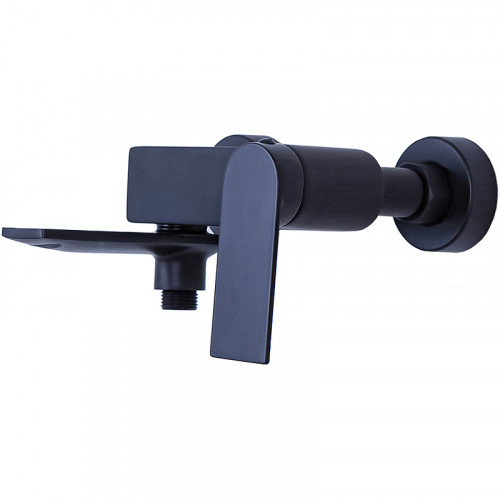 Смеситель для ванны Orange Berni M09-100b Черный матовый латунь на стену