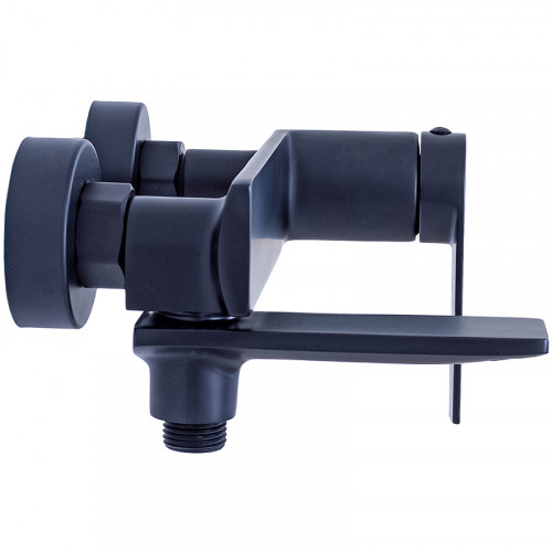 Смеситель для ванны Orange Berni M09-100b Черный матовый латунь на стену