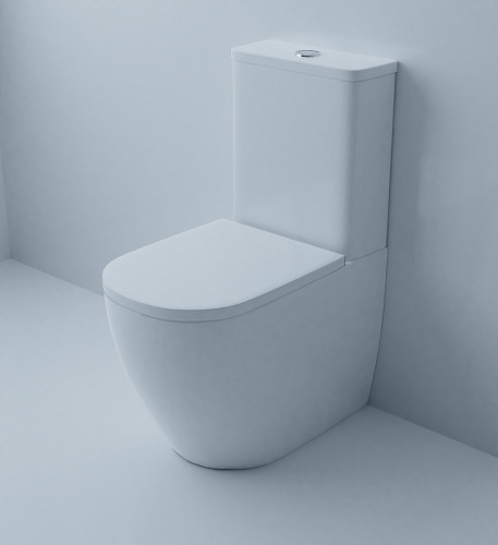 Унитаз компакт Azario Renda AZ-8693 с бачком и сиденьем Микролифт фаянс напольный