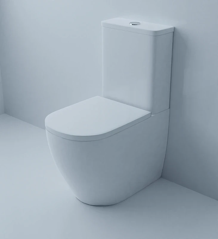 Унитаз компакт Azario Renda AZ-8693 с бачком и сиденьем Микролифт фаянс напольный