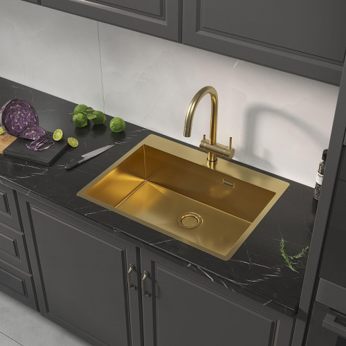 Кухонная мойка Reflexion Iseo 65 RX2265GD цвет Брашированное золото