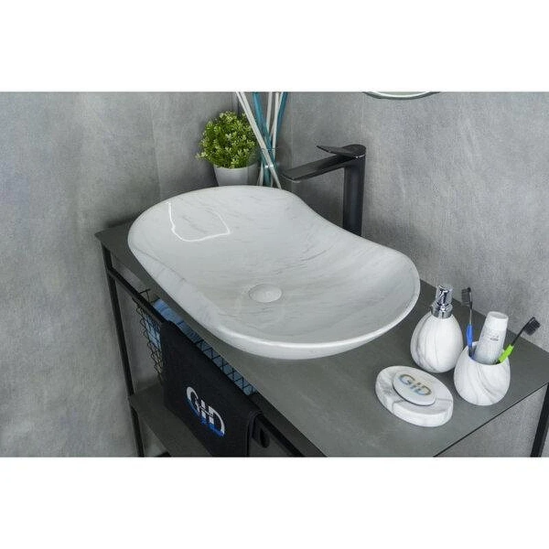 Раковина-чаша Gid Lago Mnc503H012 66,5 54464 цвет Под камень глянцевый