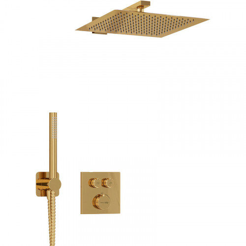 Душевая система WasserKRAFT Sauer A7148.183.261.280.197.281 Thermo с термостатом Золото латунь встраиваемый