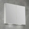 Зеркальный шкаф BelBagno SPC 90 SPC-2A-DL-BL-900 с подсветкой Белый стекло