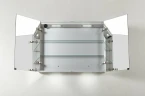 Зеркальный шкаф BelBagno SPC 90 SPC-2A-DL-BL-900 с подсветкой Белый стекло