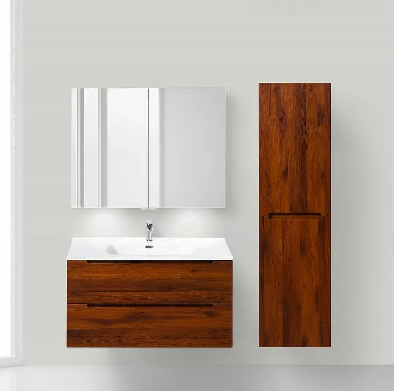 Зеркальный шкаф BelBagno SPC 90 SPC-2A-DL-BL-900 с подсветкой Белый стекло