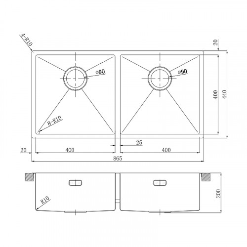 Кухонная мойка Lemark Proran 900 9936139 цвет Графит