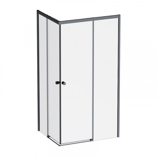 Душевой уголок AM.PM X-Joy 100х80 W94G-403-100280-BT1K профиль Черный матовый стекло прозрачное