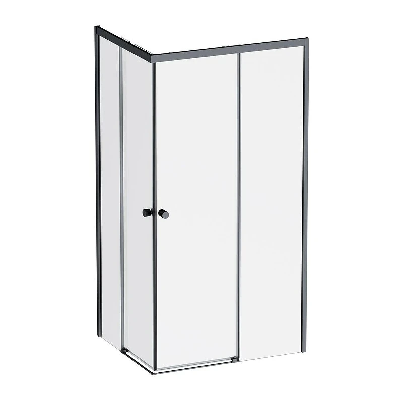 Душевой уголок AM.PM X-Joy 100х80 W94G-403-100280-BT1K профиль Черный матовый стекло прозрачное