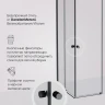 Душевой уголок AM.PM X-Joy 100х80 W94G-403-100280-BT1K профиль Черный матовый стекло прозрачное