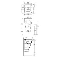 Раковина Simas Baden Baden 40 BB13bi*1 Белая фарфор подвесная