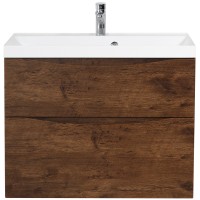 Тумба под раковину BelBagno Marino 70 MARINO-700-2C-SO-RW-P подвесная Rovere Moro МДФ / ЛДСП