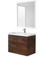 Тумба под раковину BelBagno Marino 70 MARINO-700-2C-SO-RW-P подвесная Rovere Moro МДФ / ЛДСП