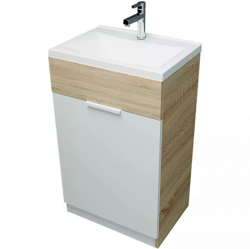 Тумба с раковиной 1MarKa Revo 50H Ц0000005037 Дуб Сонома МДФ / ЛДСП