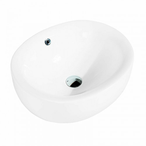 Раковина-чаша Art&amp;Max 49 AM5306-W Белая фаянс накладная