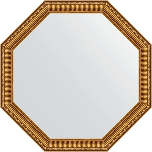 Зеркало Evoform Octagon 70х70 BY 3717 в багетной раме - Золотой акведук 61 мм стекло