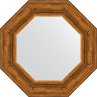 Зеркало Evoform Octagon 59х59 BY 3823 в багетной раме - Травленая бронза 99 мм стекло