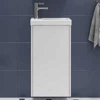 Тумба под раковину Velvex Klaufs 40 tp.KLA.COM.40.1D подвесная цвет Белый