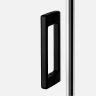 Душевой уголок New Trendy Prime Black 110х90 L D-0318A/D-0129B профиль Черный стекло прозрачное
