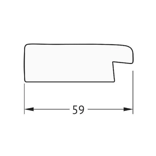 Зеркало Evoform Octagon 60х60 BY 3704 в багетной раме - Травленое серебро 59