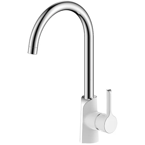 Смеситель для кухни Gappo G03-8 G4003-8 Белый Хром латунь