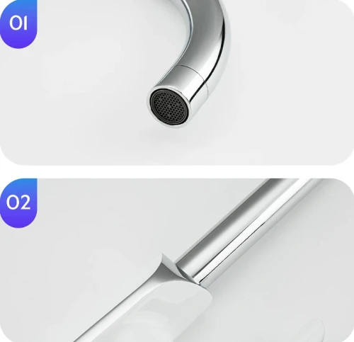 Смеситель для кухни Gappo G03-8 G4003-8 Белый Хром латунь