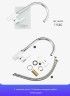 Смеситель для кухни Gappo G03-8 G4003-8 Белый Хром латунь
