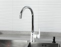 Смеситель для кухни Gappo G03-8 G4003-8 Белый Хром латунь