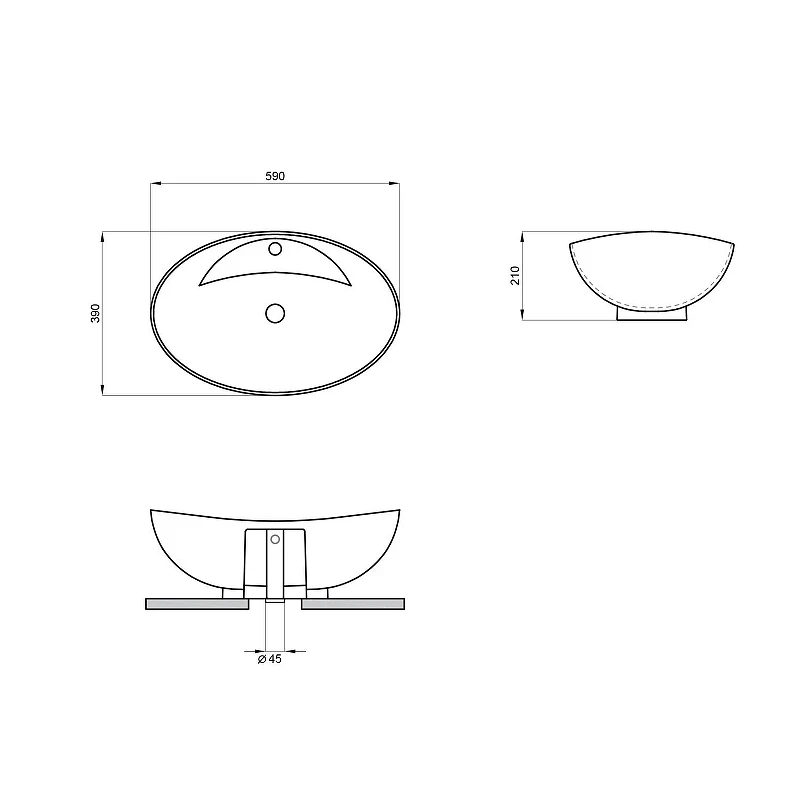 Раковина Lavinia Boho Bathroom Sink 59 33311100 цвет Белый глянцевый