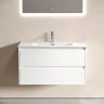 Тумба под раковину Sancos Libra 90 LB90W подвесная Белый глянец МДФ / ЛДСП