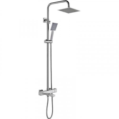 Душевая система Gappo G2499-40 с термостатом Сатин нержавеющая сталь на стену