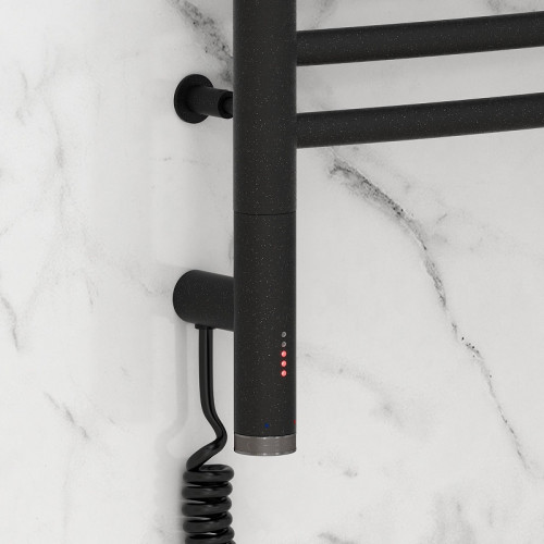 Электрический полотенцесушитель Сунержа Богема 3.0 выгнутая 50x50 15-5802-5050 цвет Тёмный титан муар