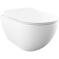 Унитаз Creavit Free FE322-11MB00E-0000 подвесной Белый матовый без сиденья фарфор подвесной